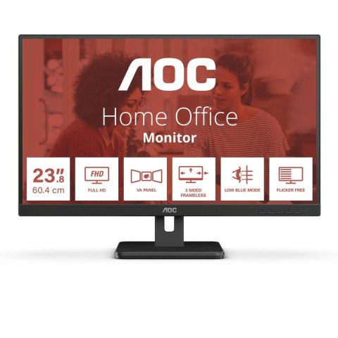AOC Monitor AOC 23,8" 24E3UM HDMI DP USB 3.2 głośniki 2Wx2