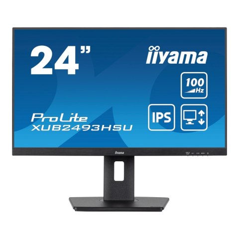 IIYAMA Monitor iiyama 23,8" ProLite XUB2493HSU-B7 IPS FHD 100Hz HDMI DP HUB głośniki