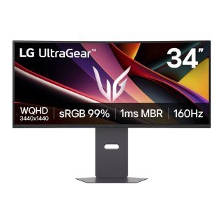 LG Monitor LG 34" UltraGear 34G600A-B Curved VA WQHD 160Hz 2xHDMI DP glośniki
