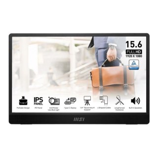 MSI Monitor MSI 15,6" PRO MP161 E2 MiniHDMI 2xUSB-C głośniki
