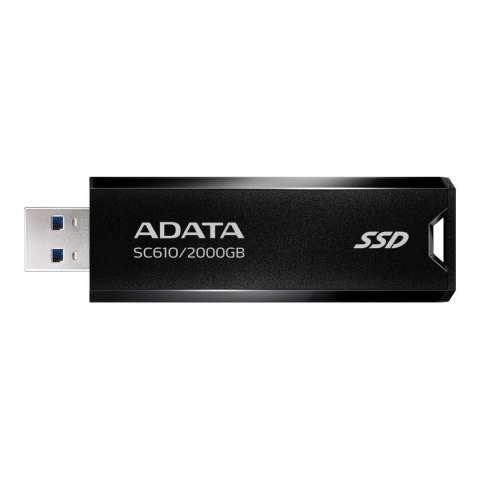 ADATA Dysk zewnętrzny SSD ADATA SC610 2TB USB 3.2 Gen2 (550/500 MB/s) Czarny