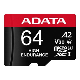 ADATA Karta pamięci ADATA microSDXC HIGH Endurance 64GB UHS-I U3 V30 + adapter