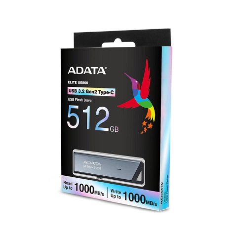 ADATA Pendrive ADATA UE800 512GB USB 3.1 Type-C Silver