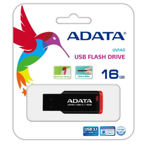 ADATA Pendrive ADATA UV140 16GB USB 3.1 black-red