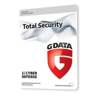 G Data Oprogramowanie G DATA Total Security Multidevice 1PC 3lata karta-klucz