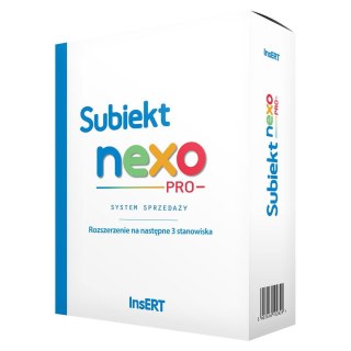 Insert Licencja InsERT - Subiekt NEXO PRO rozszerzenie na następne 3 stanowiska