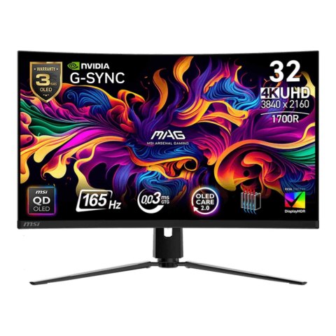 MSI Monitor MSI 31,5" MAG 321CUP QD-OLED 4K UHD 165Hz 2xHDMI DP USB-C