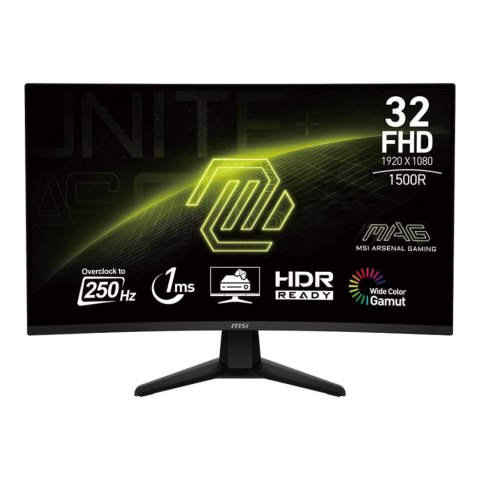 MSI Monitor MSI 31,5" MAG 32C6X VA FHD 250Hz 2xHDMI DP