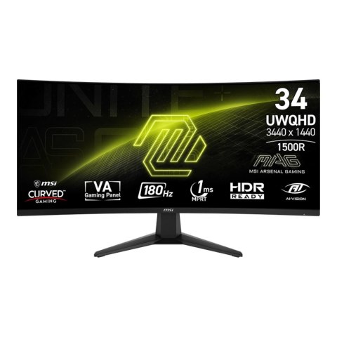 MSI Monitor MSI 34" MAG 346CQ VA UWQHD 180Hz 2xHDMI DP