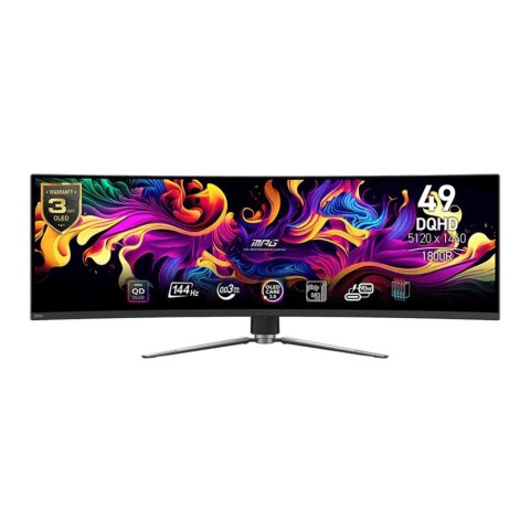 MSI Monitor MSI 49" MPG 491CQP QD-OLED DQHD 144Hz 2xHDMI DP 4xUSB