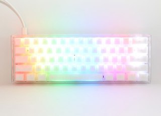 Ducky Ducky One 3 Aura White Mini klawiatura Gaming USB QWERTY Amerykański międzynarodowy Biały
