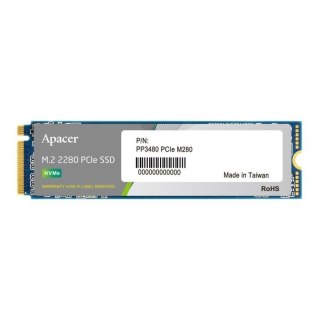 Apacer Dysk SSD Apacer PP3480 512GB M.2 PCIe NVMe Gen3 x4 2280 (2400/1700 MB/s), TLC 3D NAND