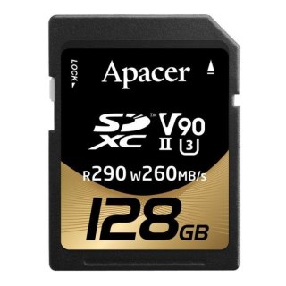 Apacer Karta pamięci SDXC Apacer 128GB (290/260 MB/s) Class 10 UHS-II U3 V30