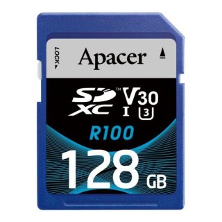 Apacer Karta pamięci SDXC Apacer R100 128GB (100/80 MB/s) Class 10 UHS-I U3 V30