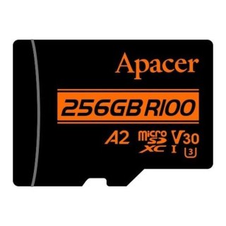 Apacer Karta pamięci microSDXC Apacer R100 256GB (100/80 MB/s) Class 10 UHS-I U3 V30 A2 + Adapter