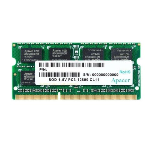 Apacer Pamięć SODIMM DDR3 Apacer 8GB (1x8GB) 1600MHz CL11 1,5V