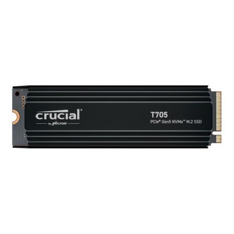 Crucial Dysk SSD Crucial T705 4TB M.2 PCIe 5.0 x4 NVMe 2.0 2280 (14100/12600MB/s) z radiatorem