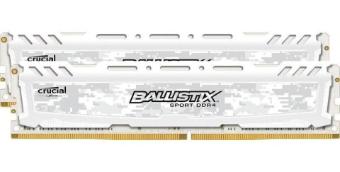 Crucial Pamięć DDR4 Crucial Ballistix Sport 16GB (2x8GB) 2666MHz CL16 DRx8 1,2V White