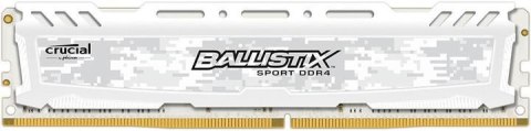 Crucial Pamięć DDR4 Crucial Ballistix Sport LT 8GB 2400MHz CL16 DRx8 White