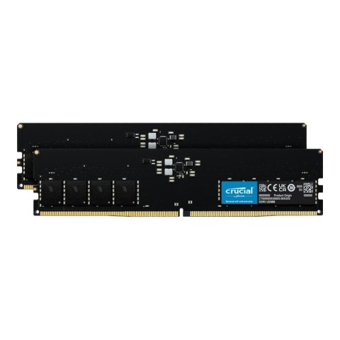 Crucial Pamięć DDR5 Crucial 32GB (2x16GB) 4800MHz CL40 1,1V