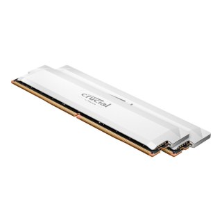 Crucial Pamięć DDR5 Crucial Pro OC Gaming Memory 64GB (2x32GB) 6000MHz CL40 1,35V White