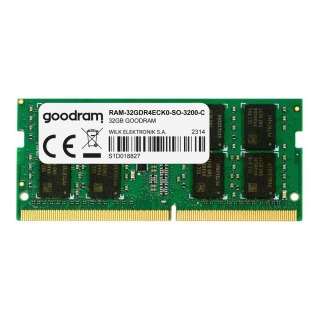 Goodram Pamięć serwerowa GOODRAM 32GB (1x32GB) 3200MHz DDR4 ECC SODIMM QNAP Compatible