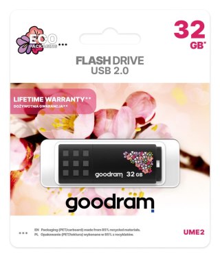 Goodram Pendrive GOODRAM 32GB UME2-SPRING BLACK USB 2.0