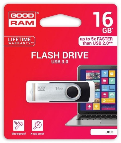 Goodram Pendrive GOODRAM Twister 16GB USB 3.2 Gen 1 Black