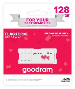 Goodram Pendrive GOODRAM VALENTINE UME3 128GB USB 3.2 Gen 1