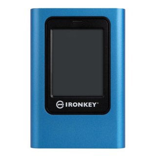 Kingston Dysk zewnętrzny SSD Kingston IronKey Vault Privacy 80 960GB USB 3.0 Type-C (250/250 MB/s) niebiesko-czarny