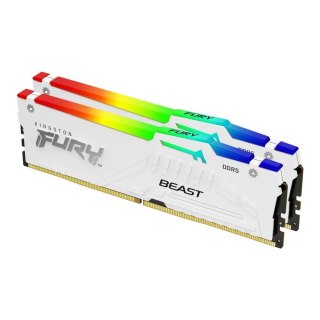 Kingston Pamięć DDR5 Kingston FURY Beast RGB 64GB (2x32GB) 6000MHz CL30 1,4V White EXPO