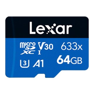 Lexar Karta pamięci Lexar microSDXC High-Performance 633x 64GB V30 UHS-I U3 A1 100/30MB/s