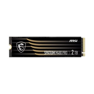MSI Dysk SSD MSI SPATIUM M480 Pro 2TB M.2 2280 PCIe 4.0 NVMe (7400/7000 MB/s) 3D NAND