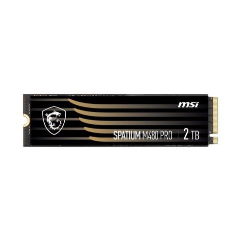 MSI Dysk SSD MSI SPATIUM M480 Pro 2TB M.2 2280 PCIe 4.0 NVMe (7400/7000 MB/s) 3D NAND