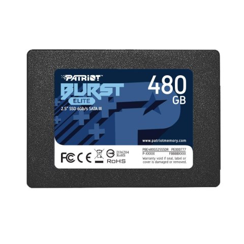 Patriot Memory Dysk SSD Patriot Burst Elite 480GB SATA3 2,5" (450/320 MB/s) 7mm