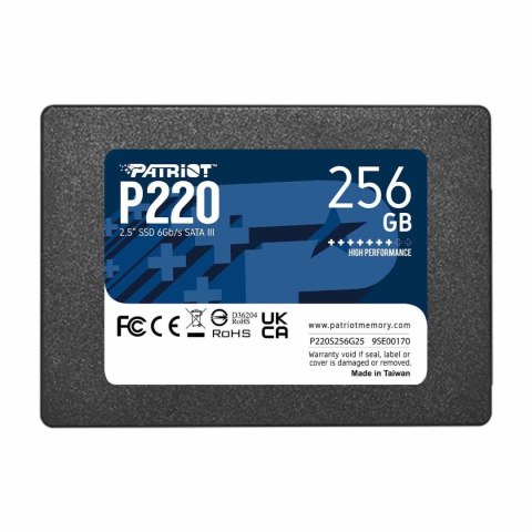 Patriot Memory Dysk SSD Patriot P220 256GB 2.5" SATA3 (550/490 MB/s) 7mm