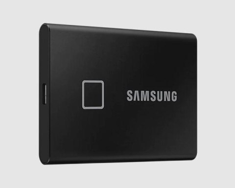 SAMSUNG Dysk SSD zewnętrzny Samsung T7 Portable Touch 500GB (1050/1000 MB/s) USB 3.1 Black