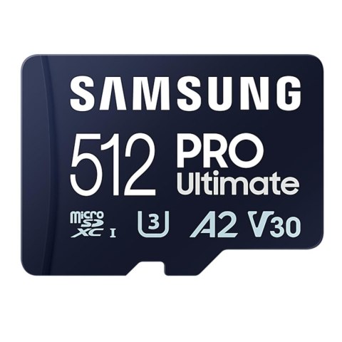 SAMSUNG Karta pamięci Samsung PRO Ultimate (2023) microSDXC 512GB (200/130 MB/s) U3 A2 V30 + adapter