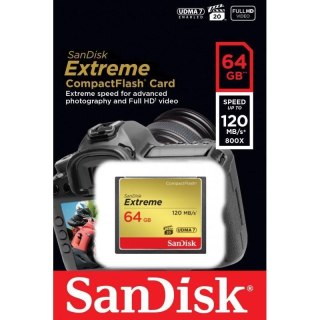 Sandisk Karta pamięci Compactflash SanDisk Extreme 64GB 120/85 MB/s