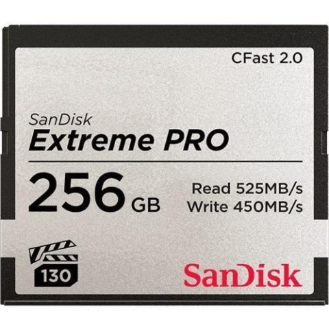 Sandisk Karta pamięci Compactflash SanDisk Extreme PRO 256GB 525/450 MB/s CFAST 2.0
