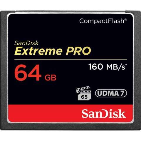 Sandisk Karta pamięci Compactflash SanDisk Extreme PRO 64GB 160/150 MB/s
