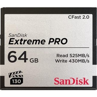 Sandisk Karta pamięci Compactflash SanDisk Extreme PRO 64GB 525/430 MB/s CFAST 2.0