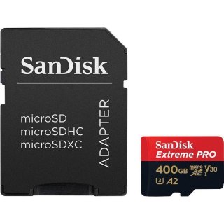 Sandisk Karta pamięci MicroSDXC SanDisk EXTREME PRO 400GB 170/90 MB/s A2 C10 V30 UHS-I U3