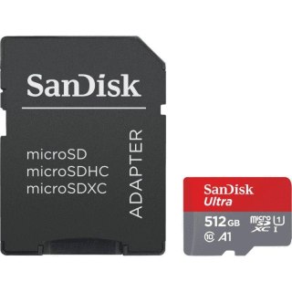 Sandisk Karta pamięci MicroSDHC SanDisk ULTRA ANDROID 512GB 120MB/s UHS-I Class 10 + adapter