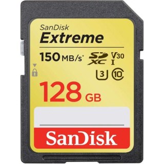 Sandisk Karta pamięci SDXC SanDisk EXTREME 128GB 150/70 MB/s V30 UHS-I U3