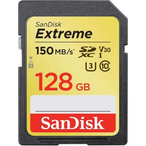 Sandisk Karta pamięci SDXC SanDisk EXTREME 128GB 150/70 MB/s V30 UHS-I U3