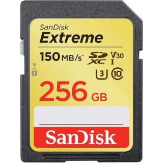 Sandisk Karta pamięci SDXC SanDisk EXTREME 256GB 150/70 MB/s V30 UHS-I U3