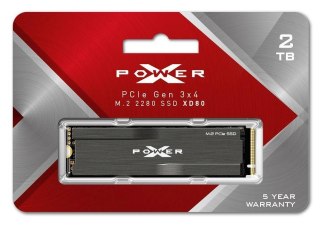 Silicon Power Dysk SSD Silicon Power XPOWER XD80 2TB M.2 2280 PCIe Gen3x4 NVMe (3400/3000 MB/s)