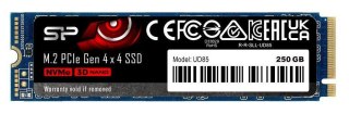 Silicon Power Dysk SSD Silicon Power UD85 250GB M.2 PCIe Gen4x4 NVMe 1.4 (3300/1300 MB/s)