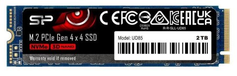 Silicon Power Dysk SSD Silicon Power UD85 2TB M.2 PCIe Gen4x4 NVMe 1.4 (3600/2800 MB/s)